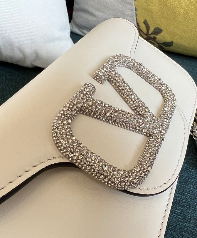 Valentino Loco Small Shoulder Bag With Jewel Logo